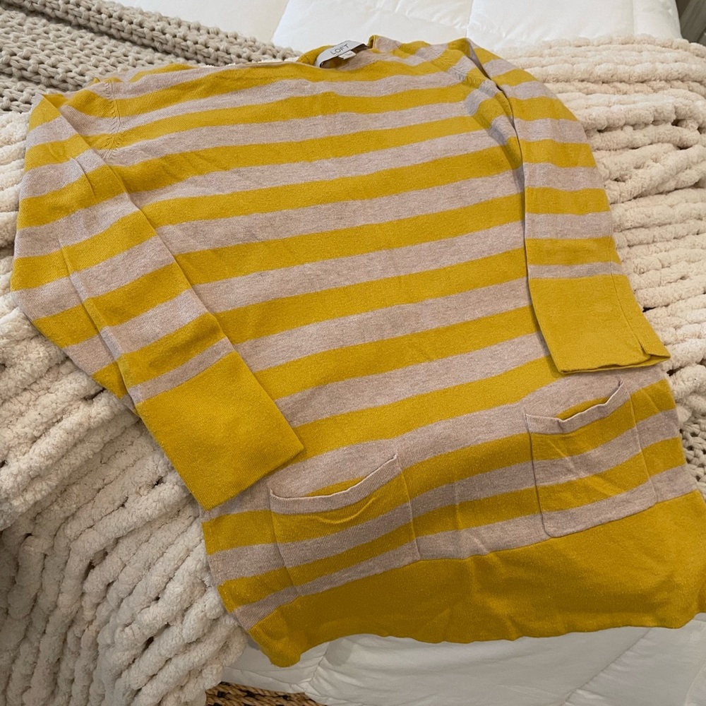 Ann Taylor Loft lightweight sweater with tie back